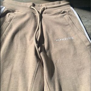 Alphalete stripped joggers
